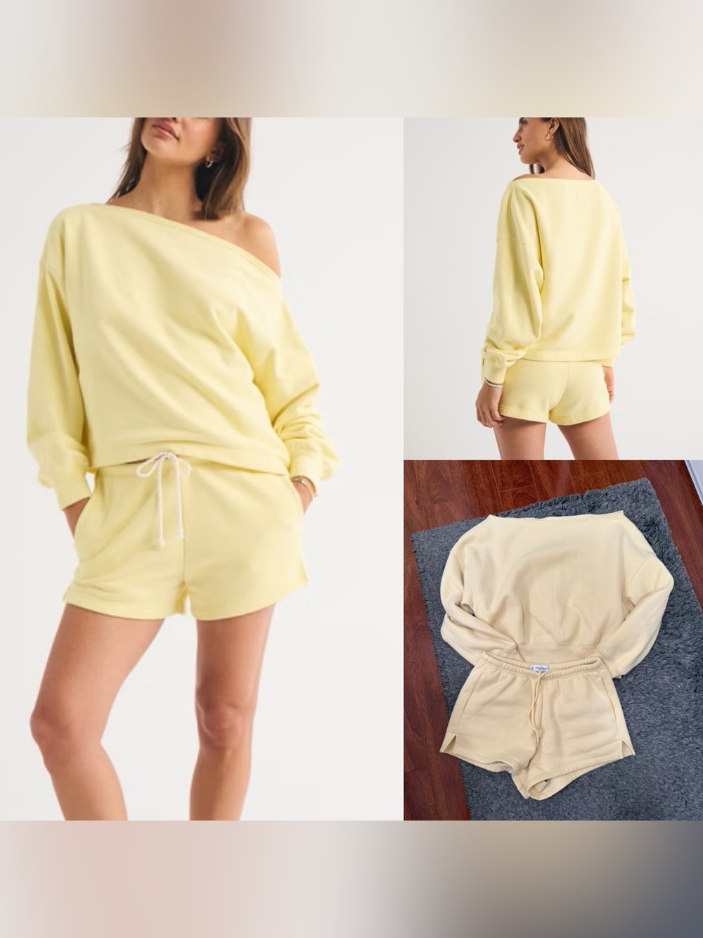 Abercrombie & Fitch Sunday Sweatshort Sweatshirt SET